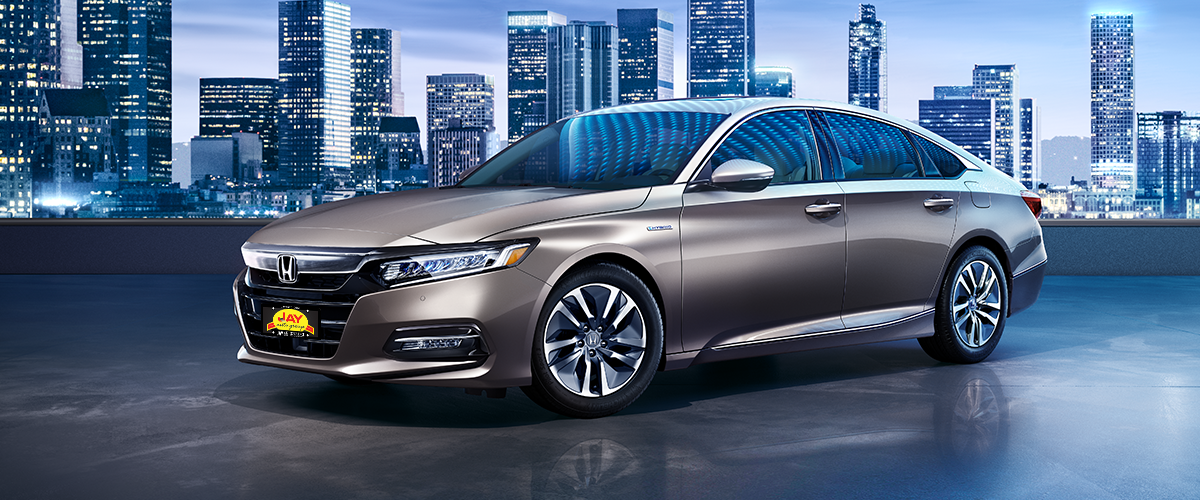 The All-New 2018 Red Honda Accord Hybrid Sedan at Jay Honda