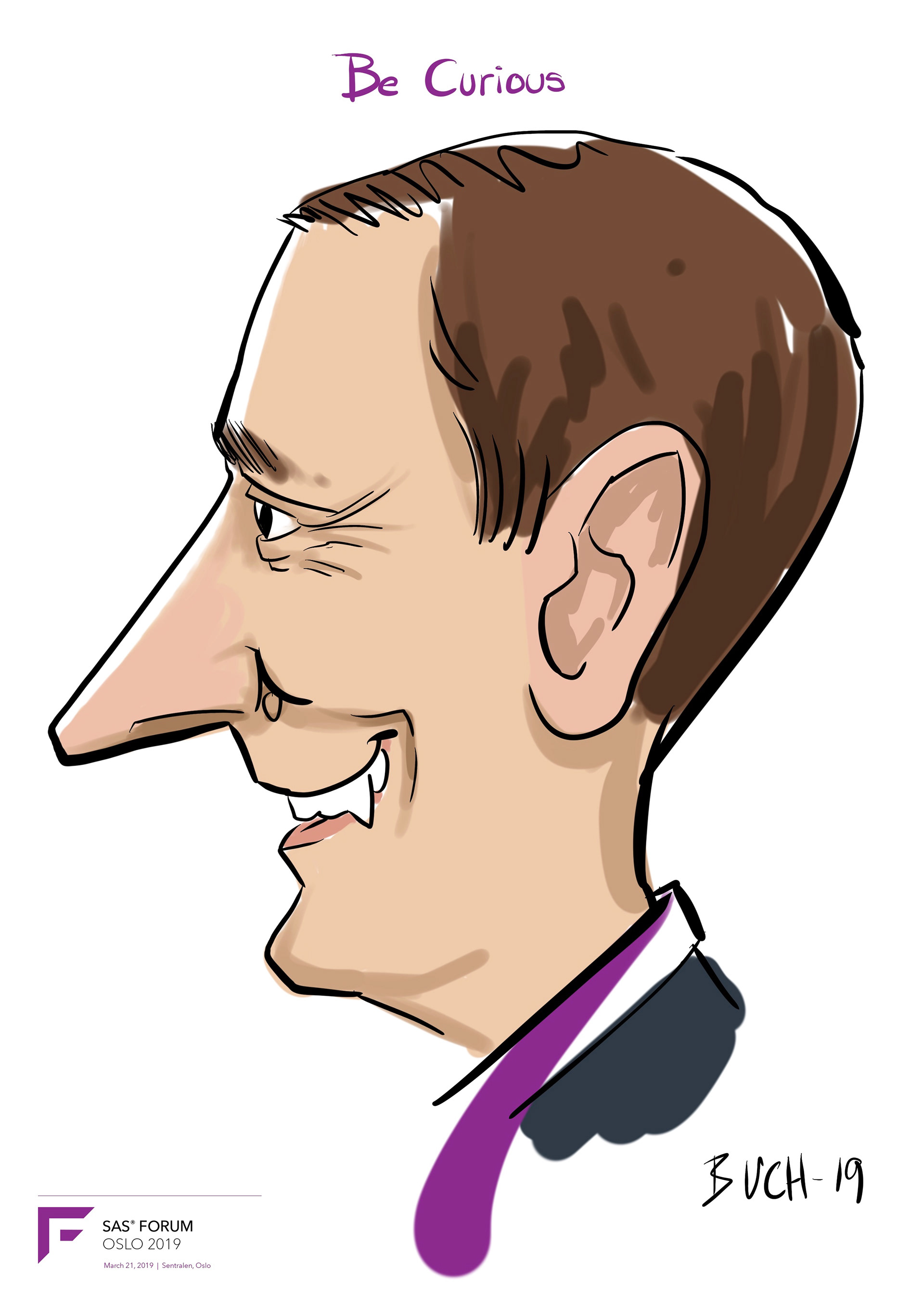 Live Karikatur på iPad til firma event.