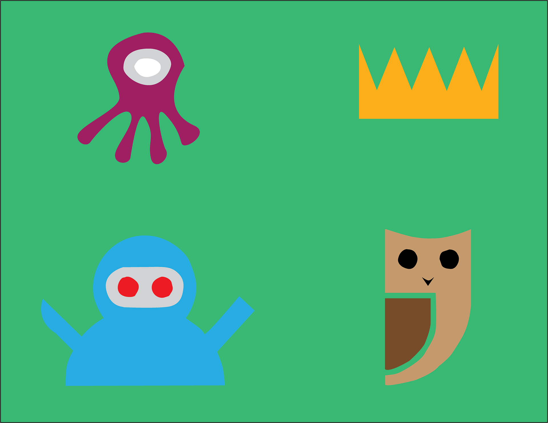 Cartoons made using the Pen Tool