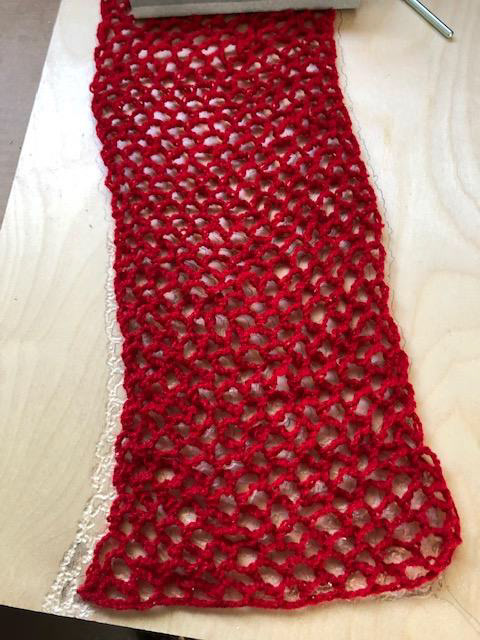 Crocheting the design