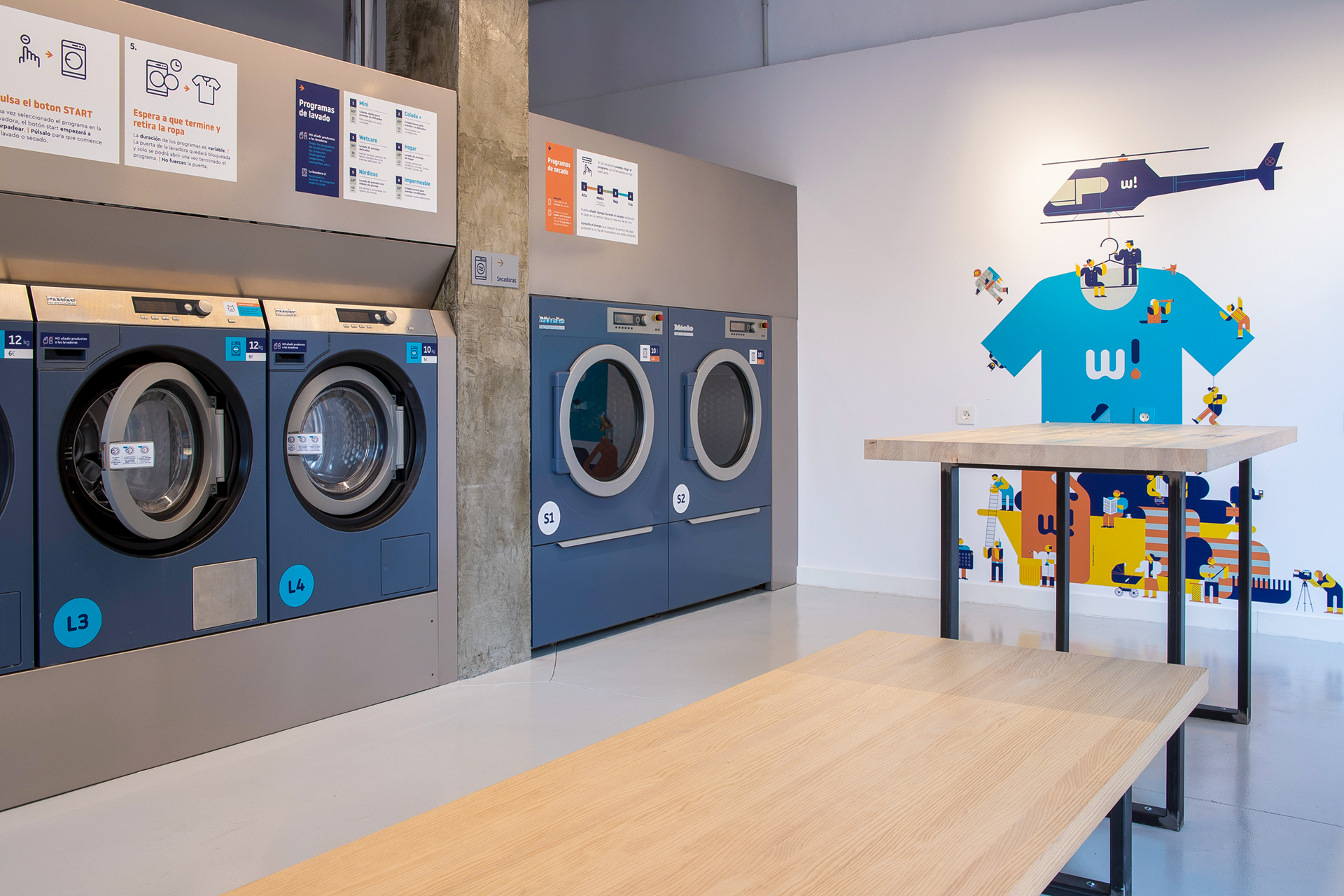 Laundry. Self-service Laundry. Laundry service. Self service Laundromat. UQ Laundry Control.