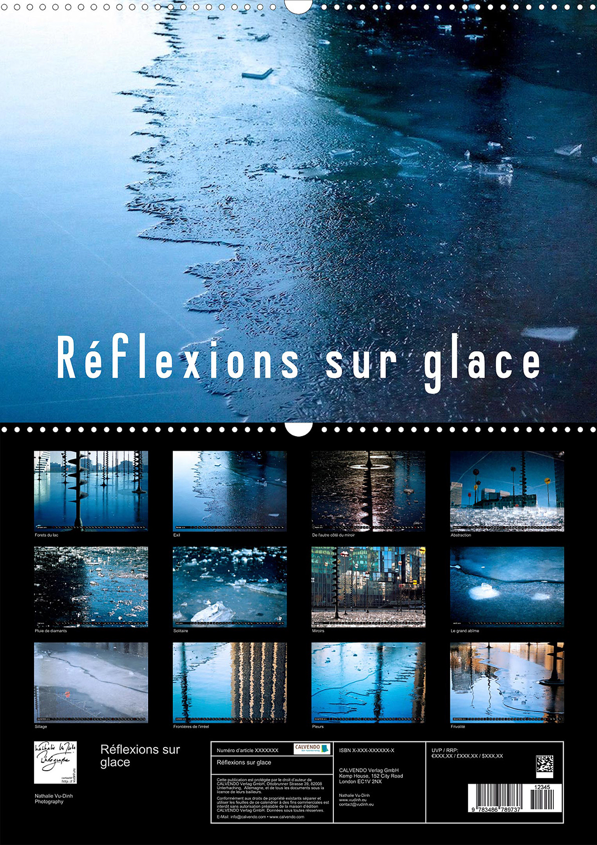 Calendrier REFLEXIONS SUR GLACE, formats A4, A3