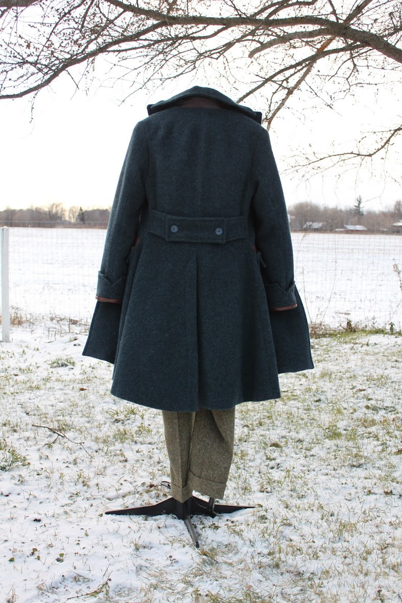 Cosplay reproduction coat and suit in 100% wool with a linen waistcoat.