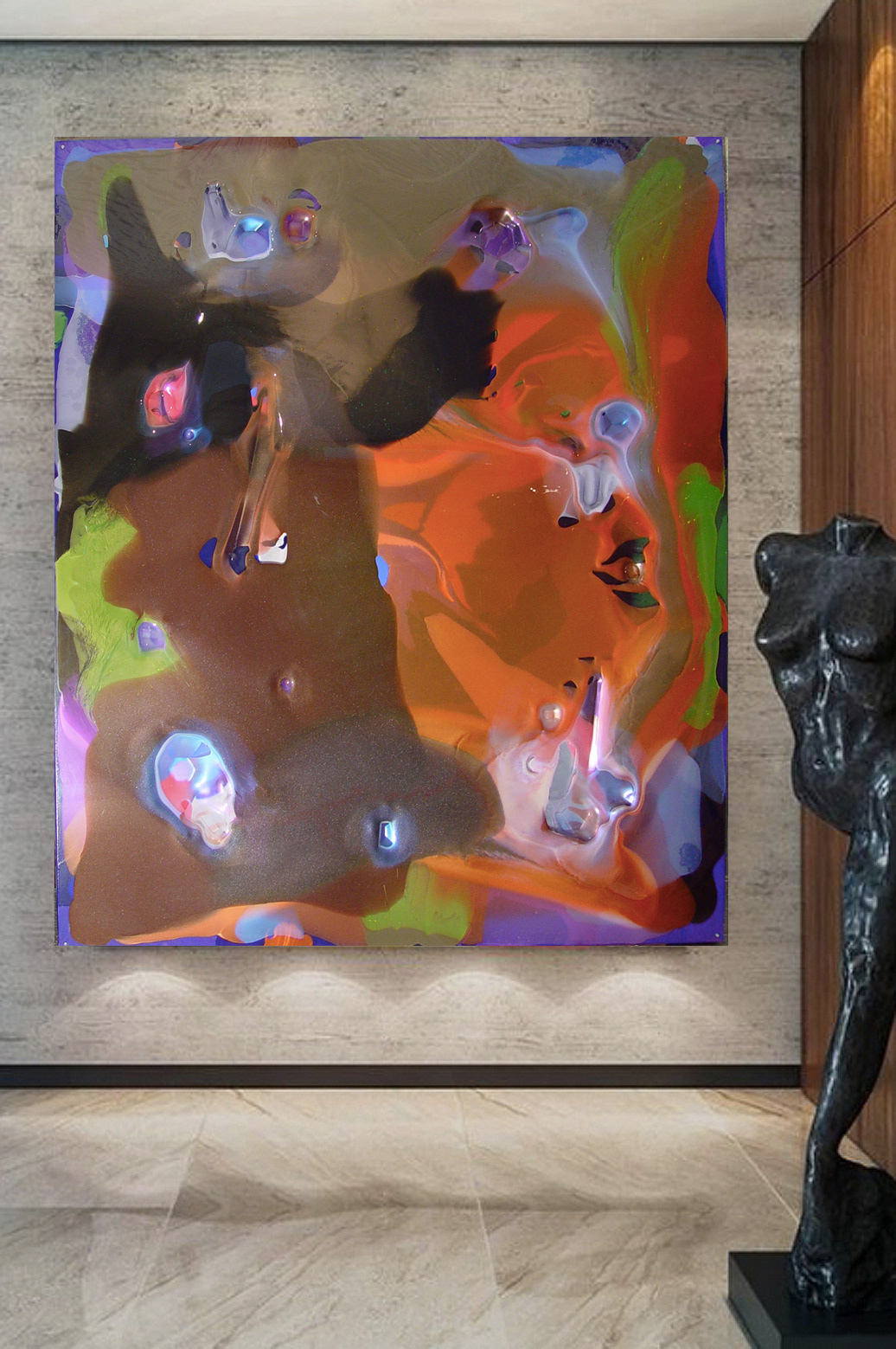 1997 - JOLE - 180x150cm/70,8’x59’ - Polymer on polycarbonate on canvas