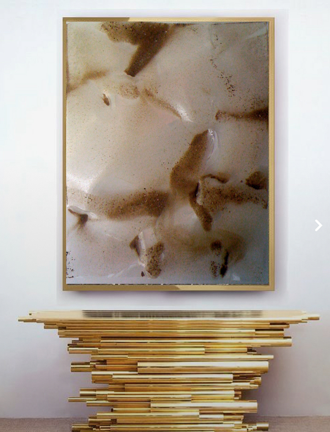 2004 - Polymer on polycarbonate and sand 125x102,5cm/49,2'x40'