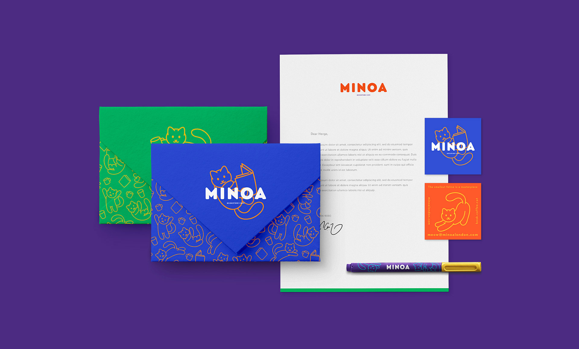 minoa logo design