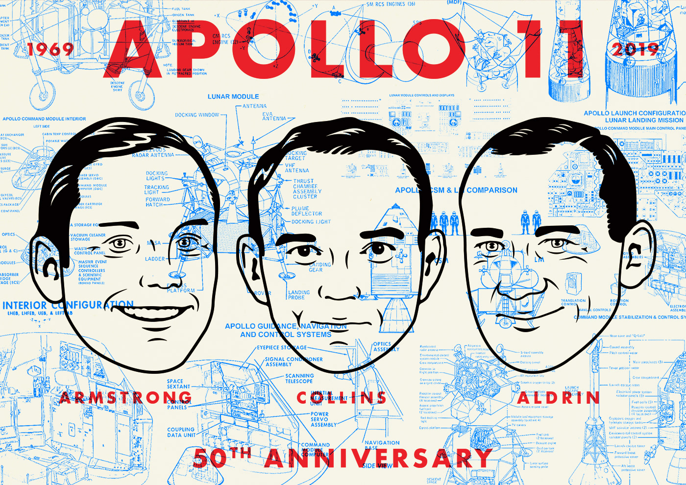 Apollo 11 Poster Diagram Variant
