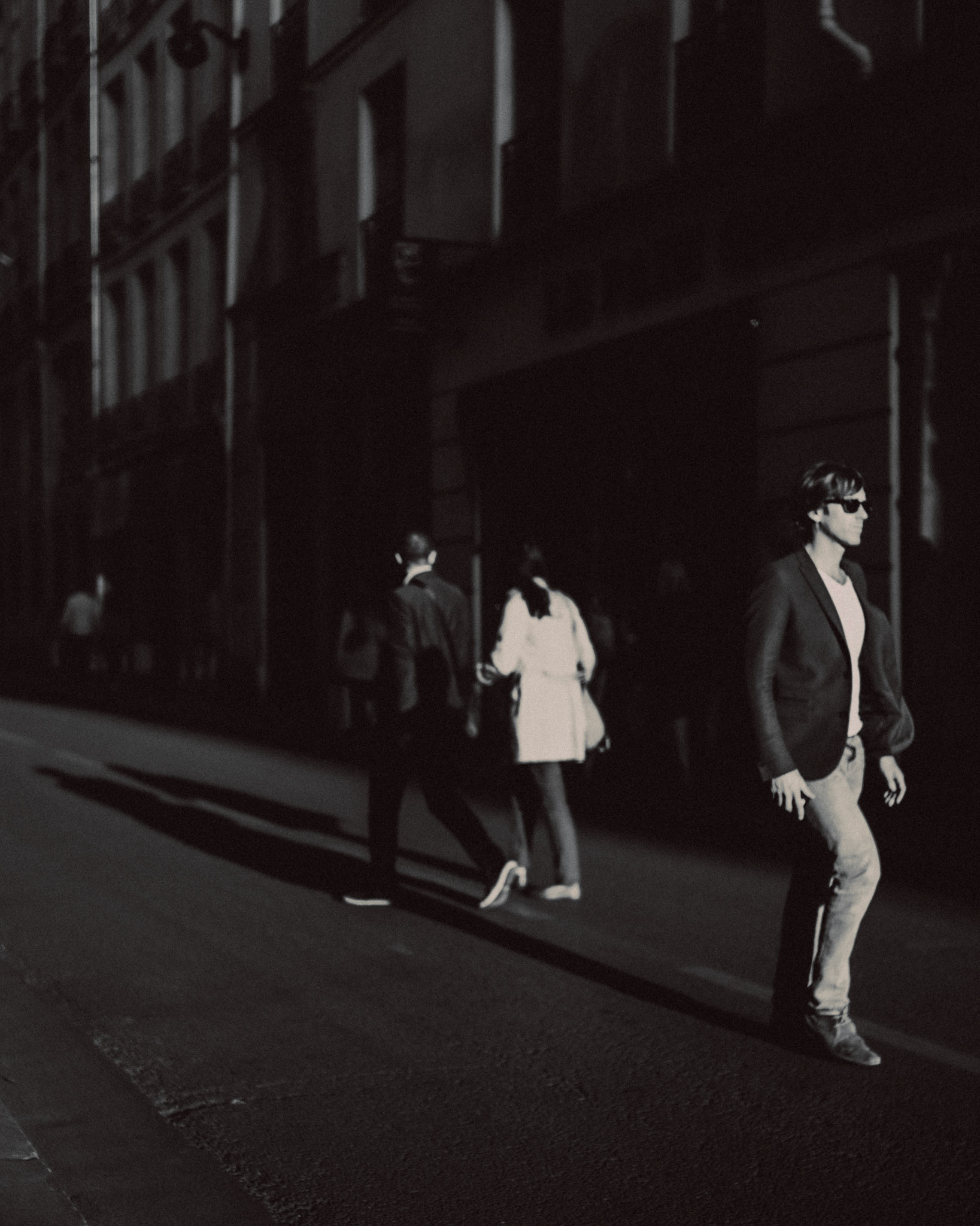Golden hour candid street photos along Rue des Petits Champs, Paris, France, July 2015, Leica M.