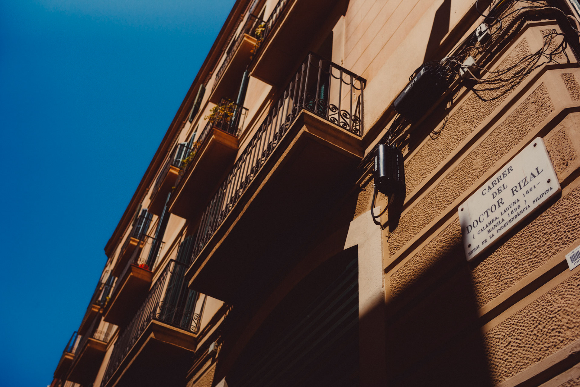Carrer del Dr. Rizal, in honor of the national hero of the Philippines, Barcelona, Spain, July 2016, Leica M.