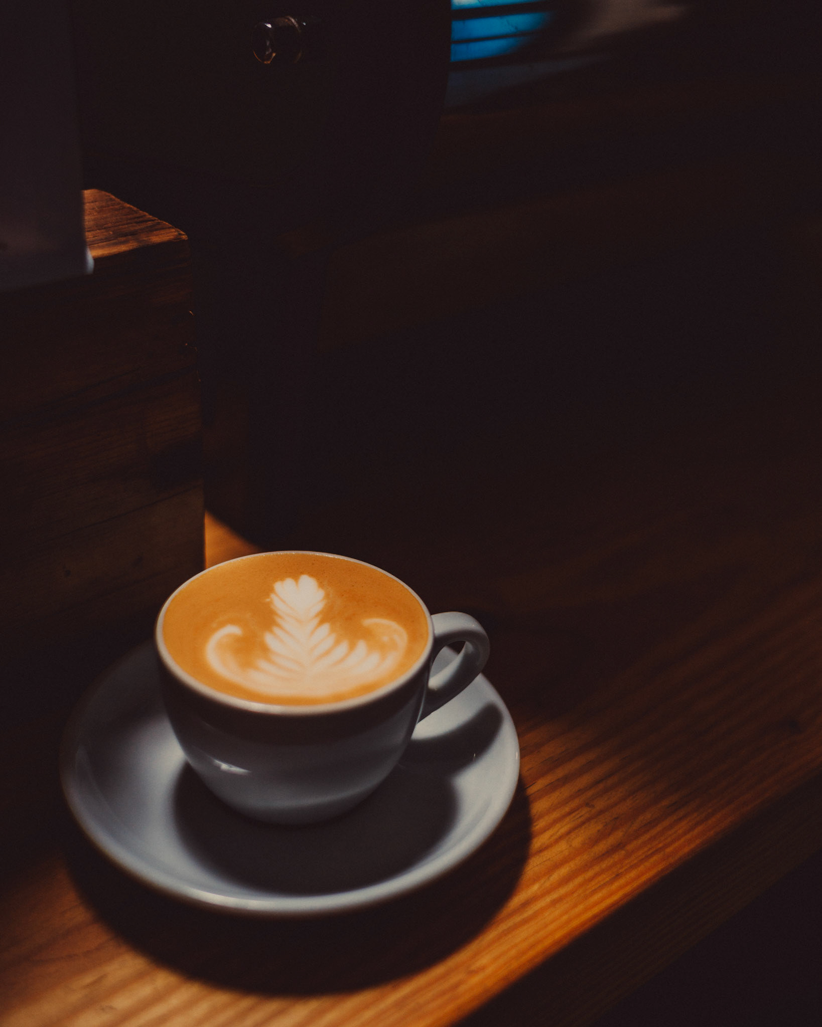 Nomad Coffee latte art, Barcelona, Spain, July 2016, Leica M.