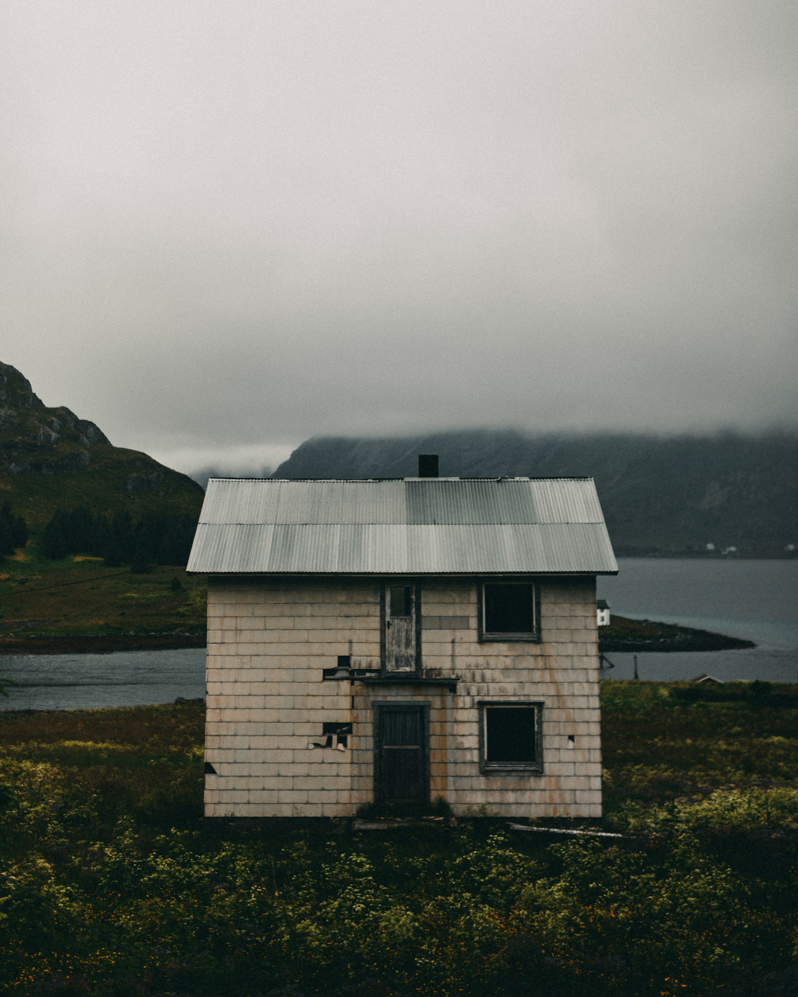 A dilapidated cabin in Lofoten, Norway, July 2016, Leica M.