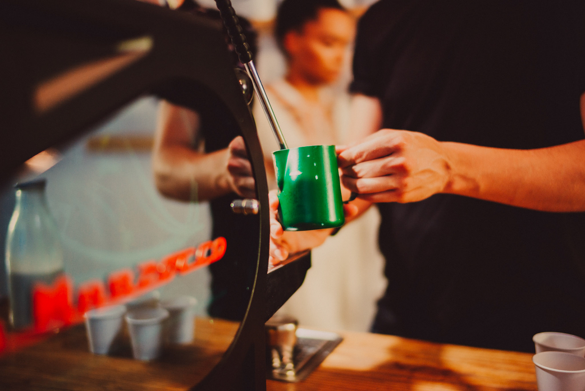 Nomad Coffee espresso machine, Barcelona, Spain, July 2016, Leica M.