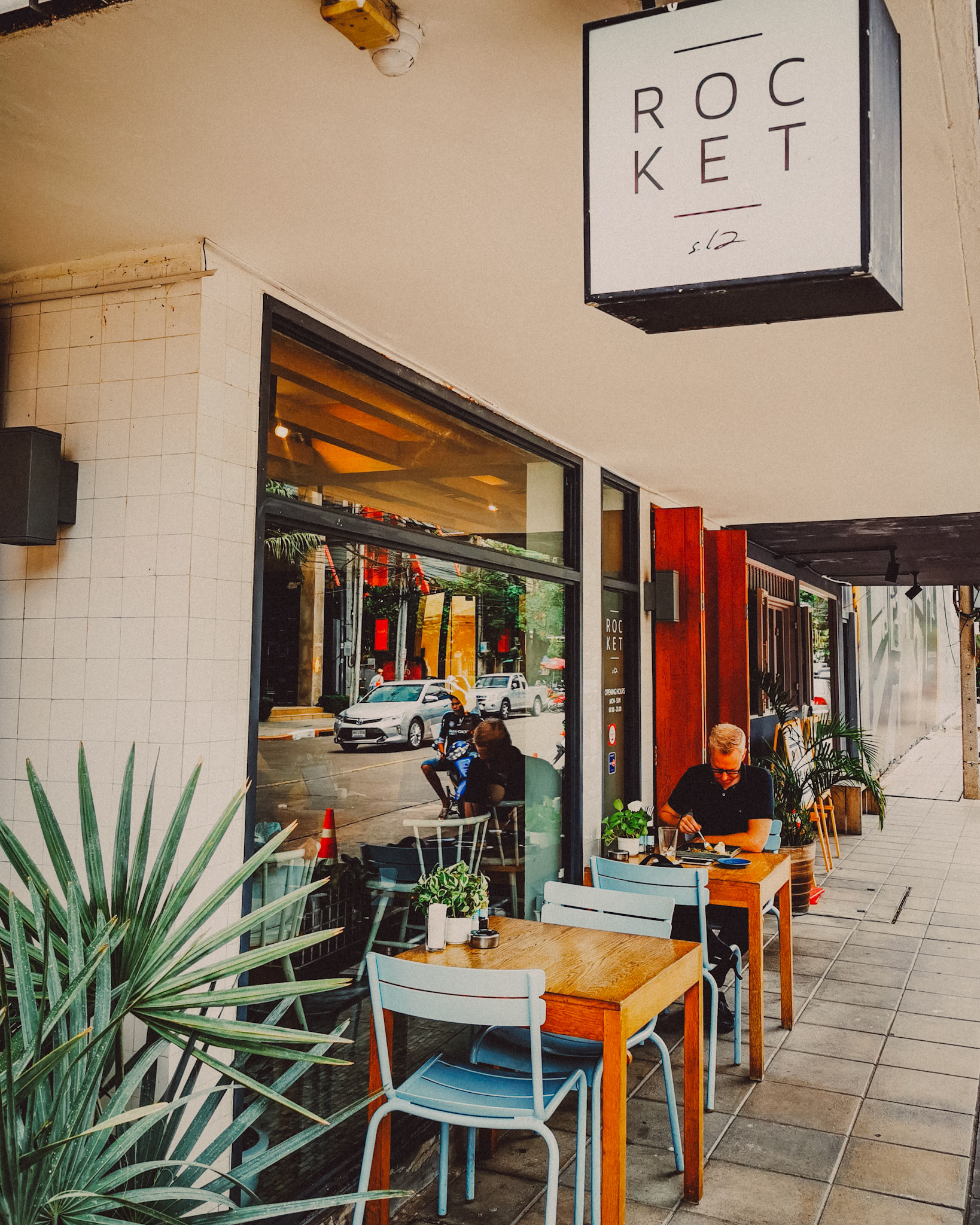 Rocket Coffee, Bangkok, Thailand, July 2019, Huawei P30 Pro.