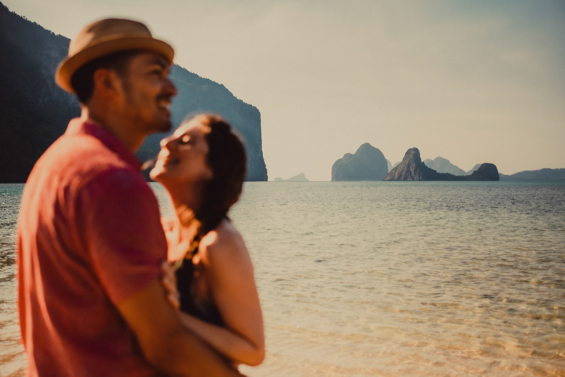 Chill couple photos on the sandbar behind Lagen Island, from Peter &amp; Alexis' adventure pre wedding in El Nido, Palawan, Philippines, Southeast Asia, April 2018, Sony A7SII