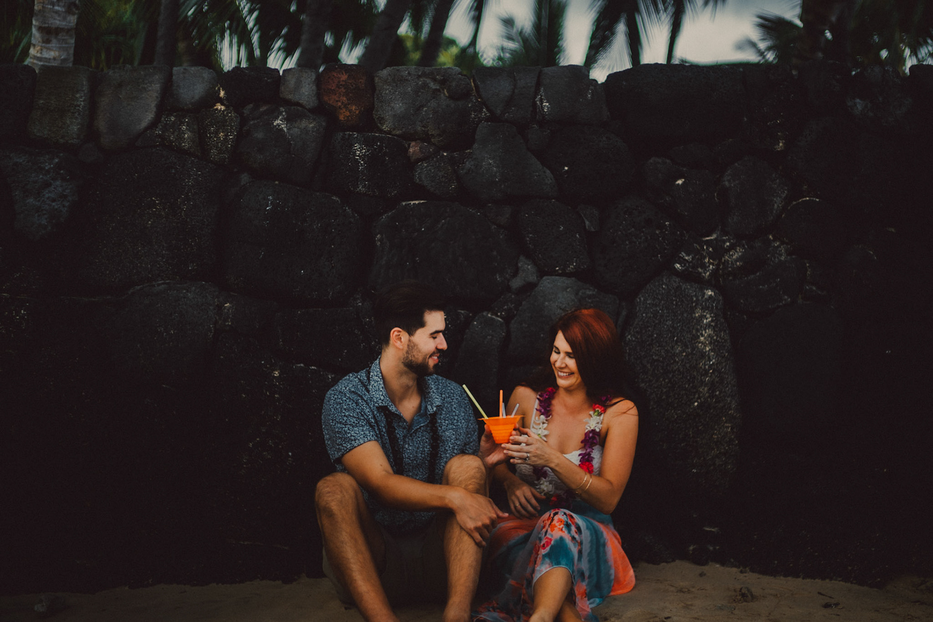 Kona Hawaii Adventure Engagement Photos