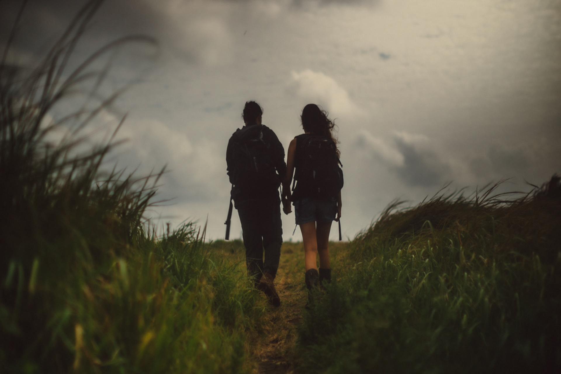 Hiking adventure couple portraits in Batanes, Philippines, Southeast Asia, November 2014, Canon EOS 6D.