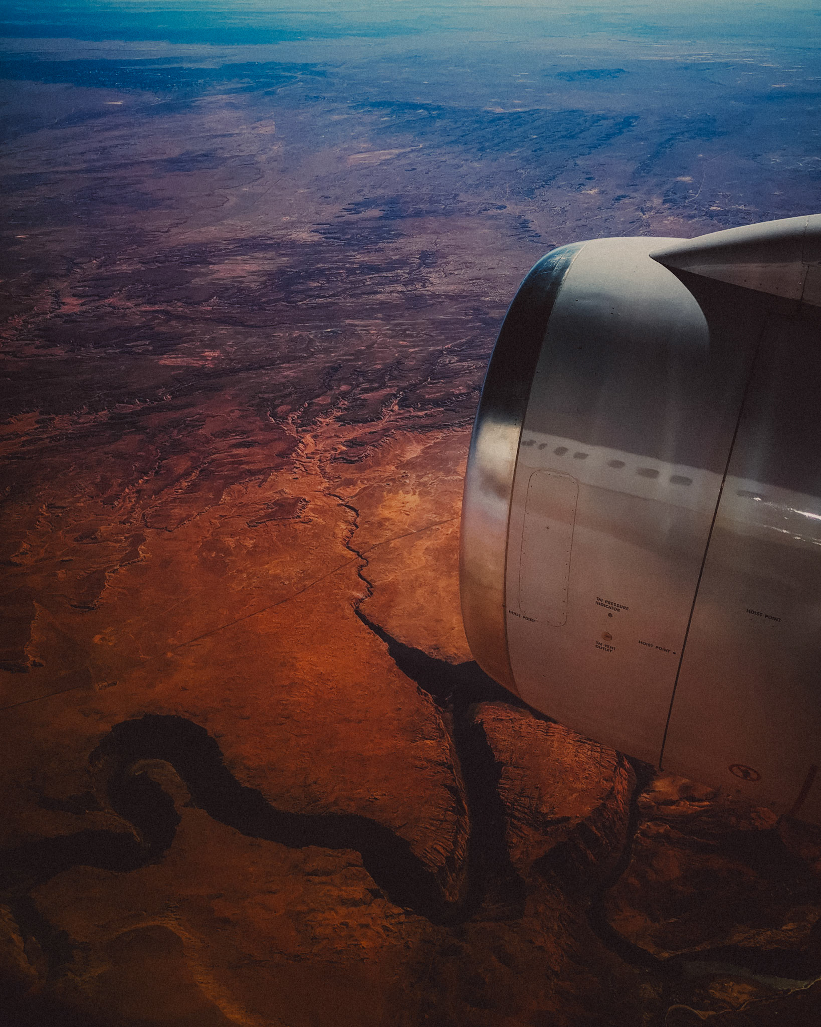 LAX to ORD over Arizona, USA, November 2019, Huawei P30 Pro.