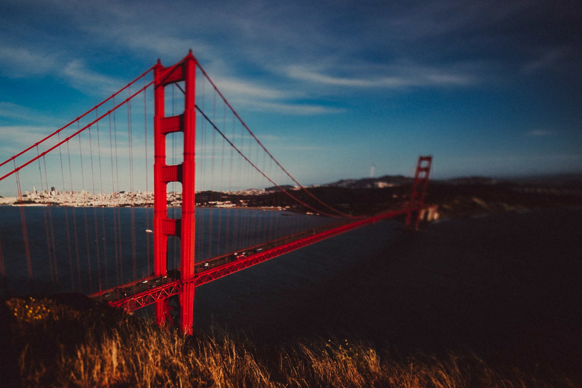 The Golden Gate Bridge from the Golden Gate View Point, San Francisco, California, USA, June 2012, Canon EOS 1D MKIV.