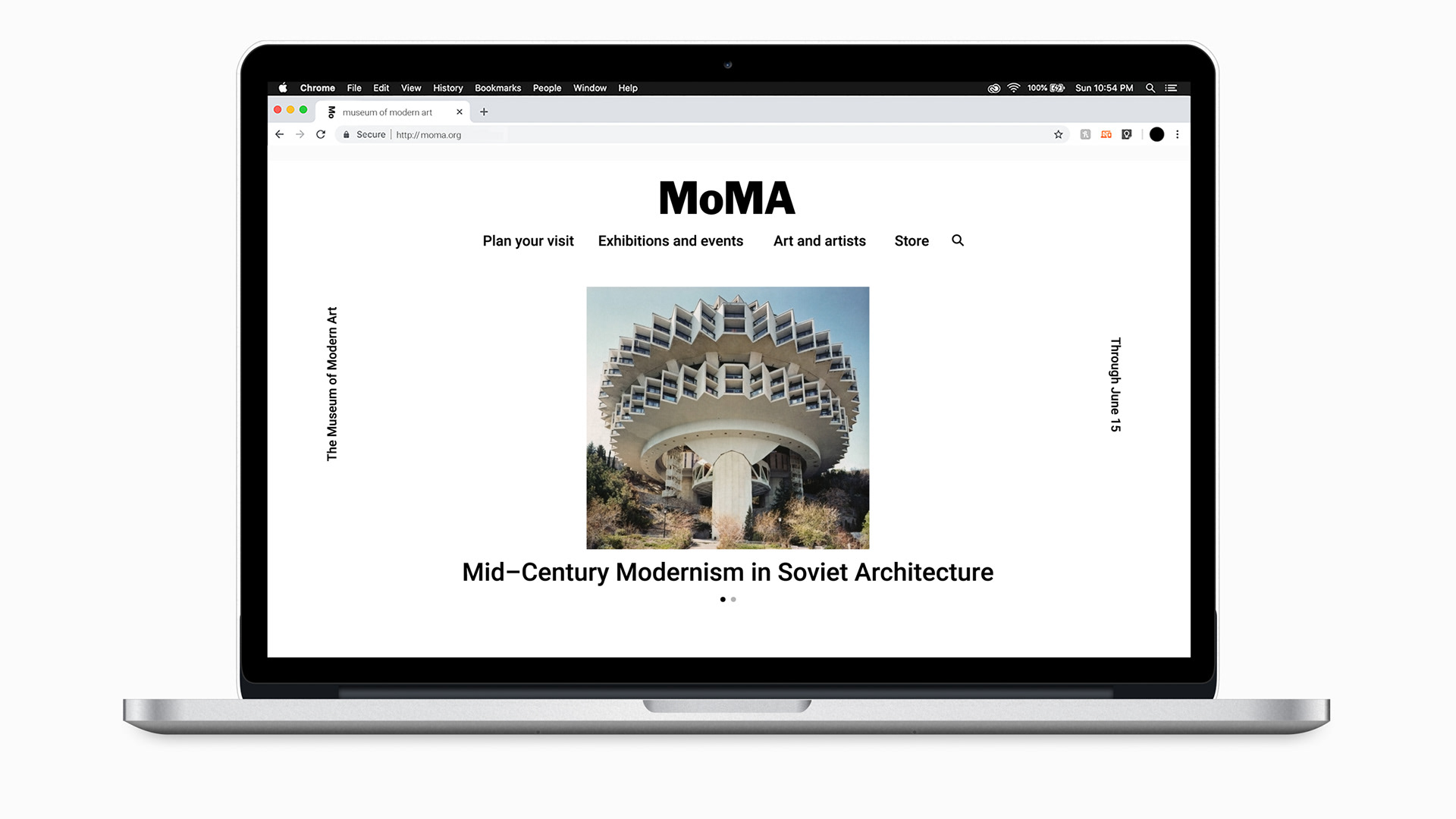 MoMa Exhibition Desktop Website
