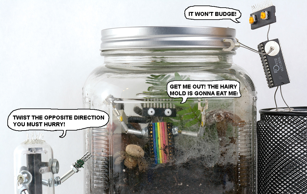 Pet robot in terrarium