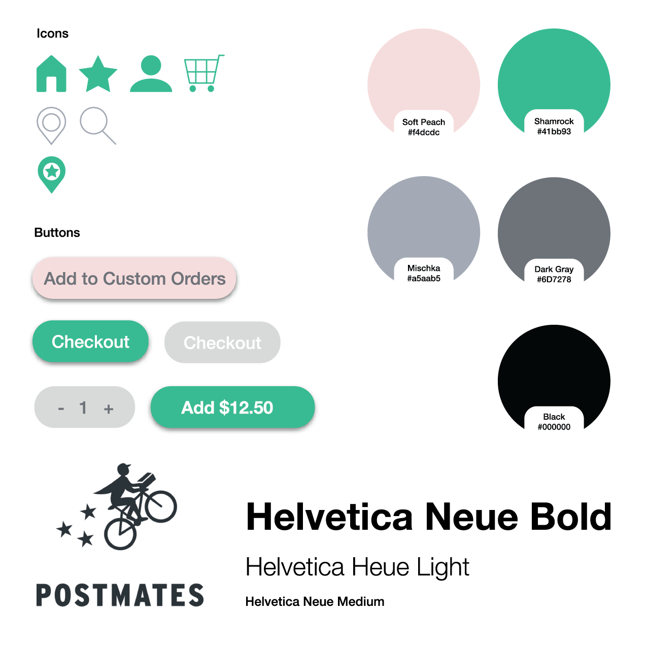 Stephanie Grace Postmates App, Feature & UI Design