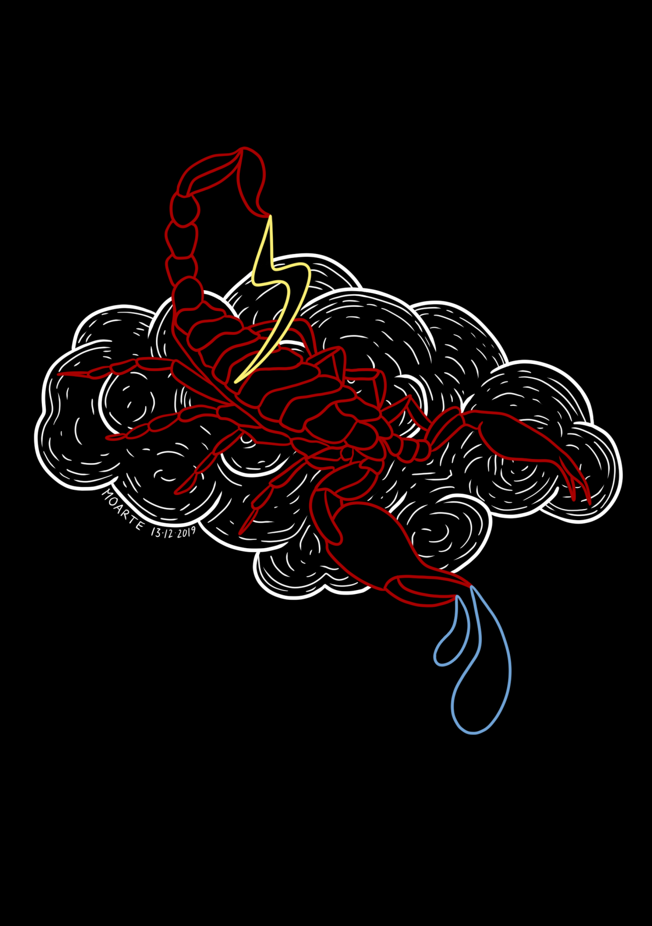 Scorpion Storm - Sticker