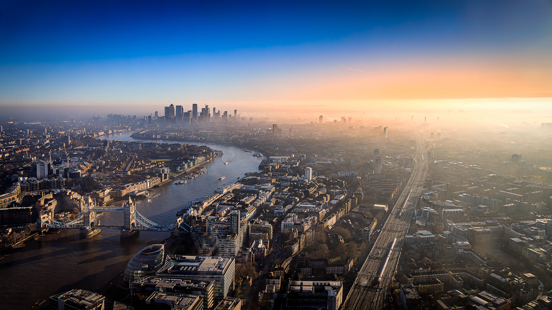 View from the Shard. London UK