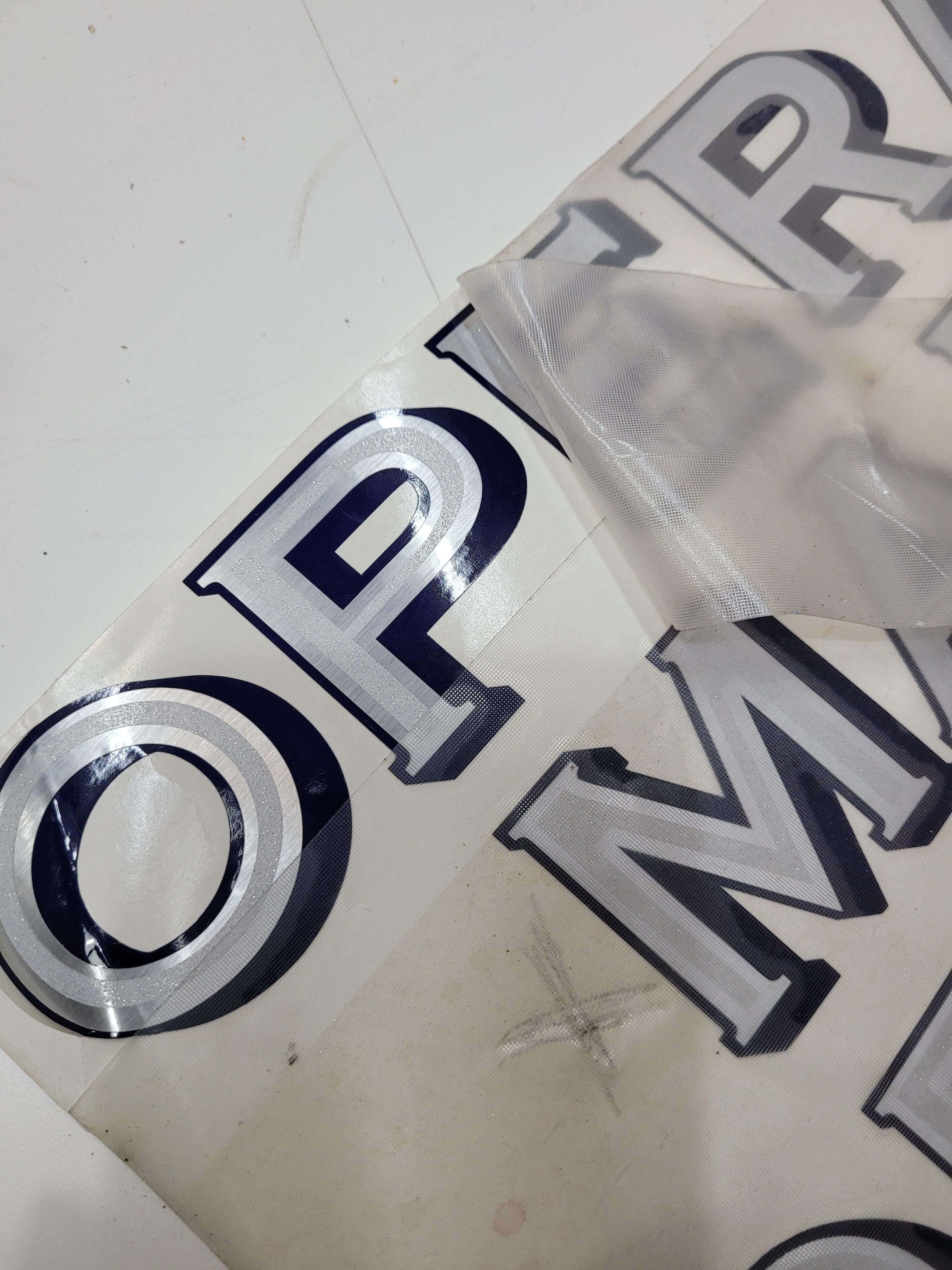 Final look at the Zur Attias three layered vinyls before being installed on glass doors/windows