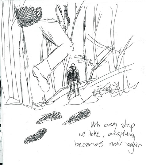 <-- Searching Meaning In Life ( Combined 3 separate shots of own photography, also that's me) Sketch