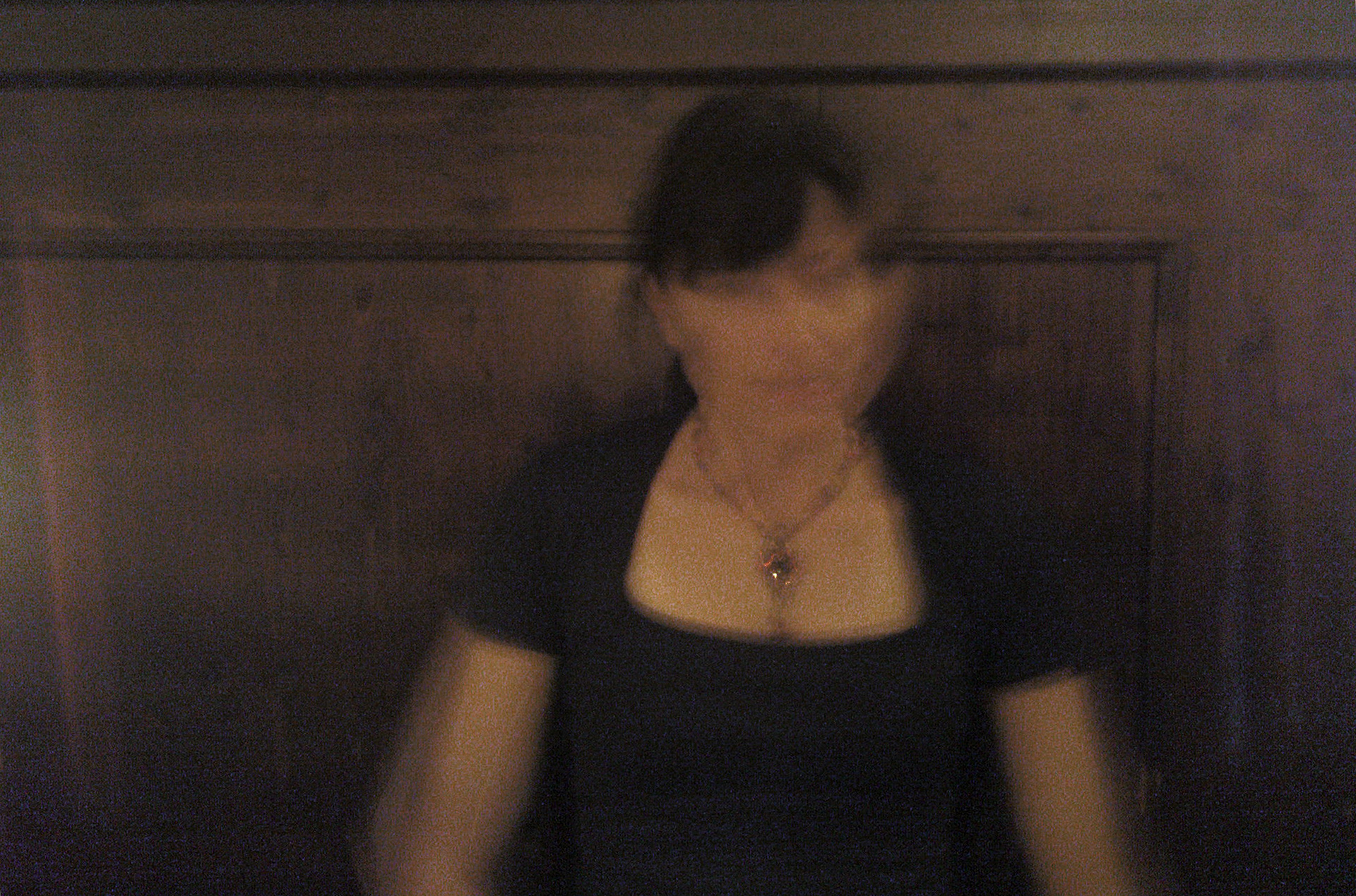 ”...in brown”, 2009, overpainted photography on canvas, 80x60cm
