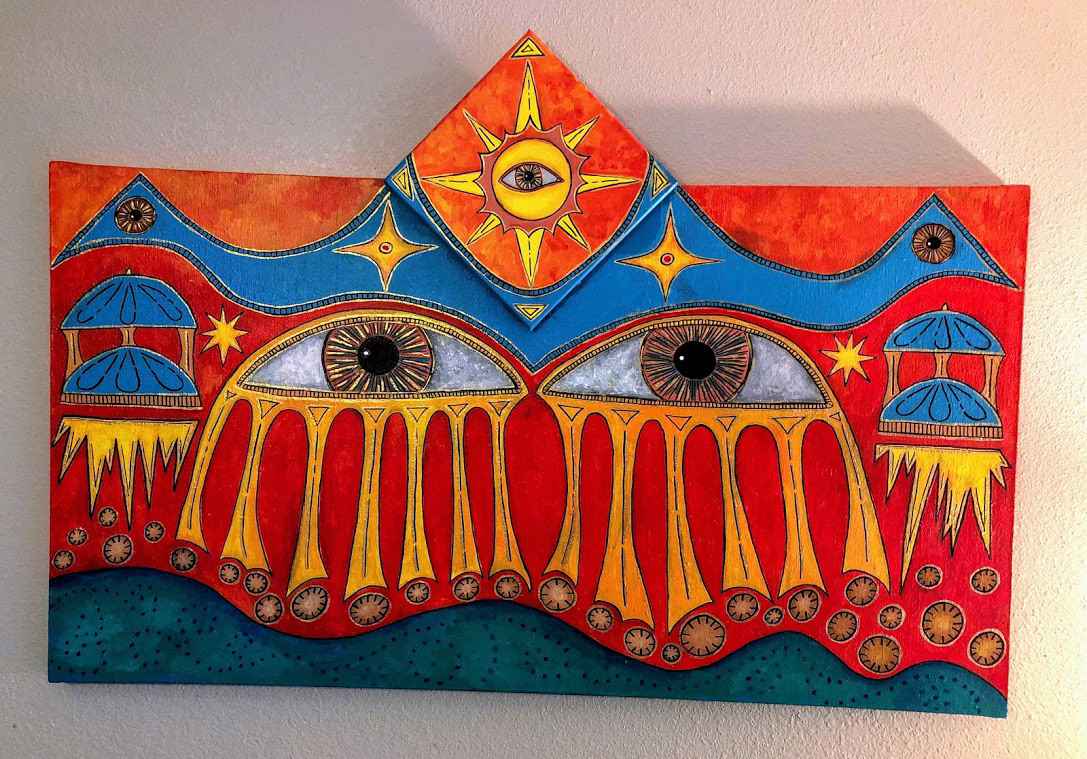 The Temple of Light and Sight (48" x 32")