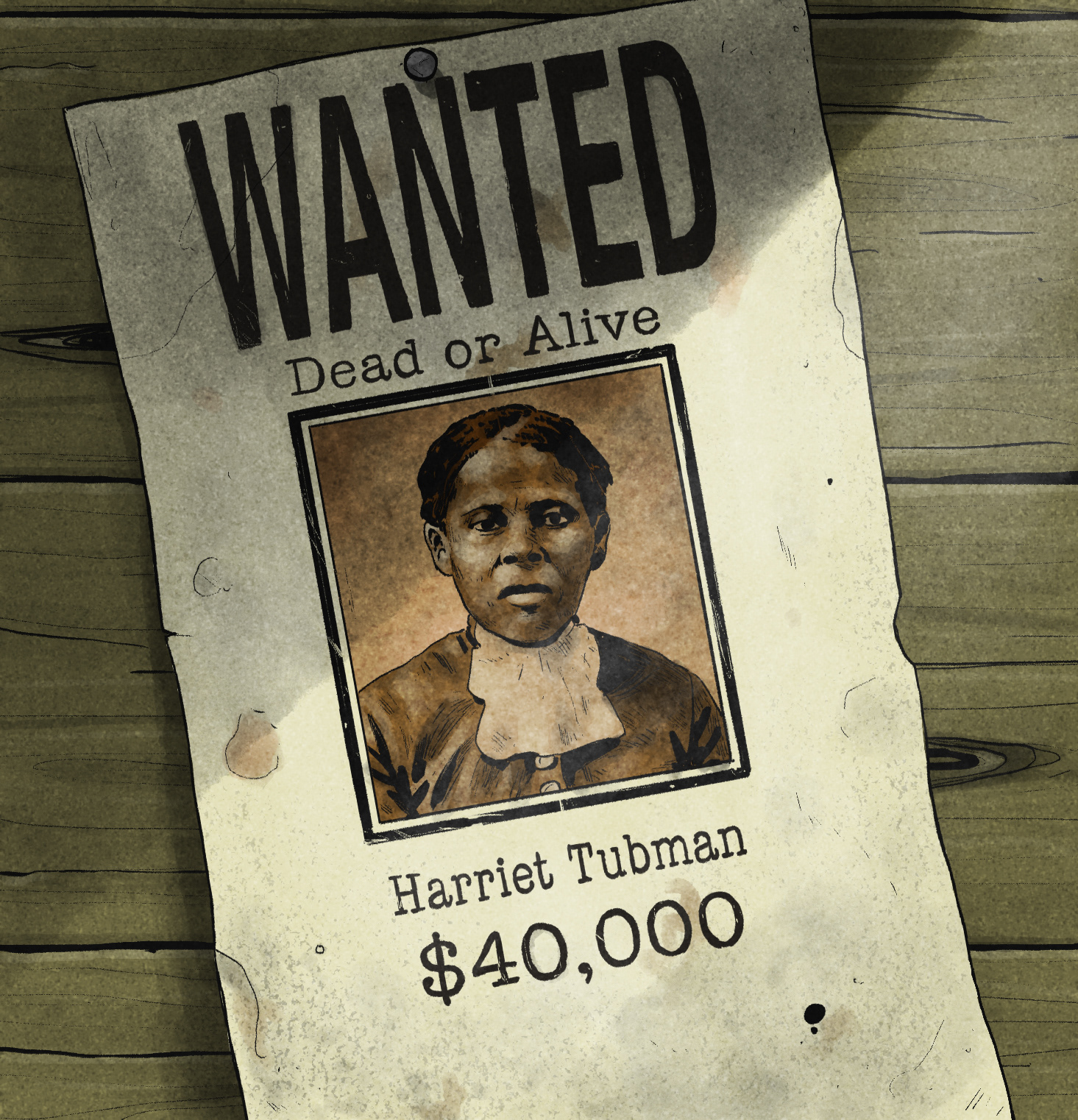 A page from 'Harriet Tubman' published by Learning A-Z