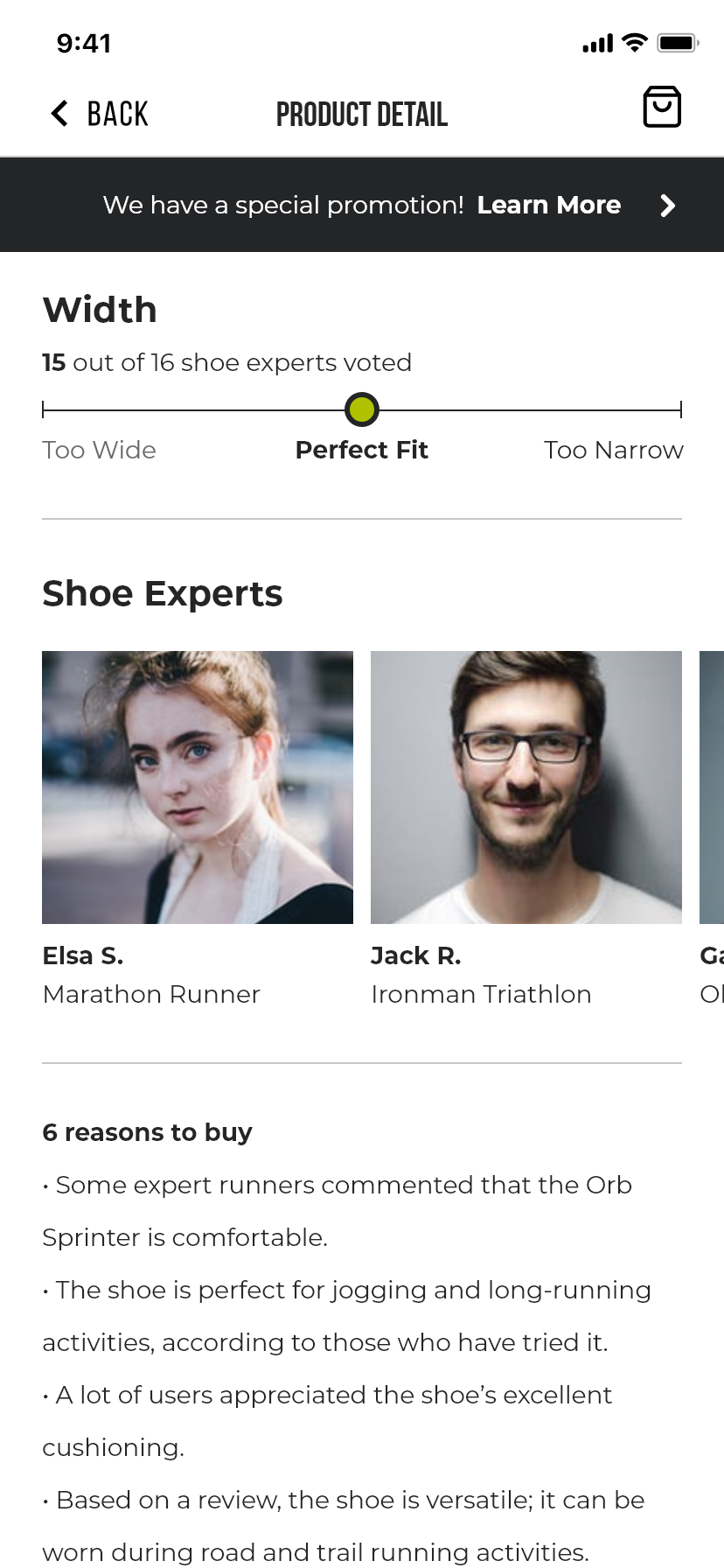 Shoe Expert Review Page (scrolled down)