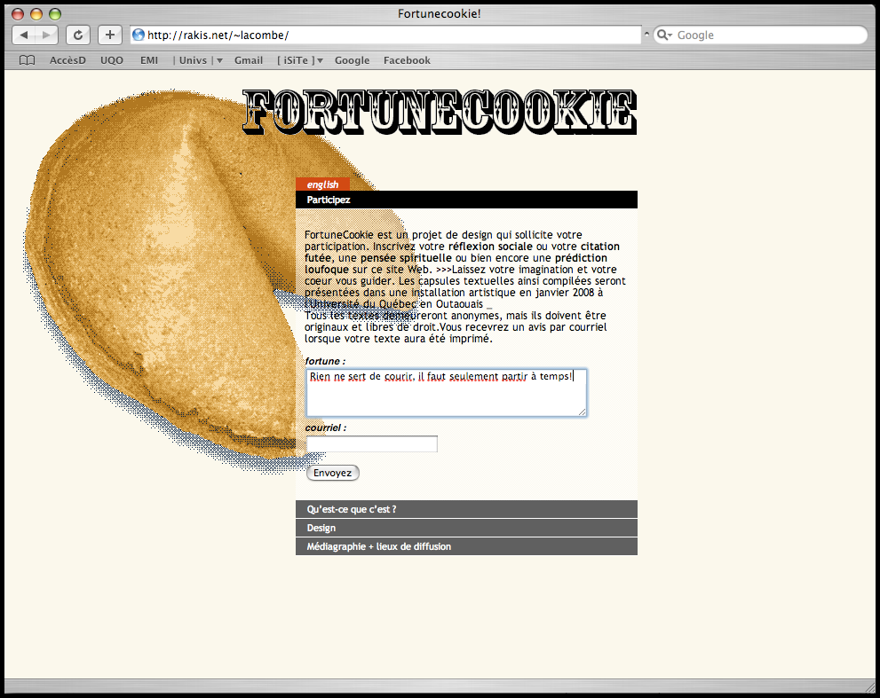Version 2.0 du 1er site