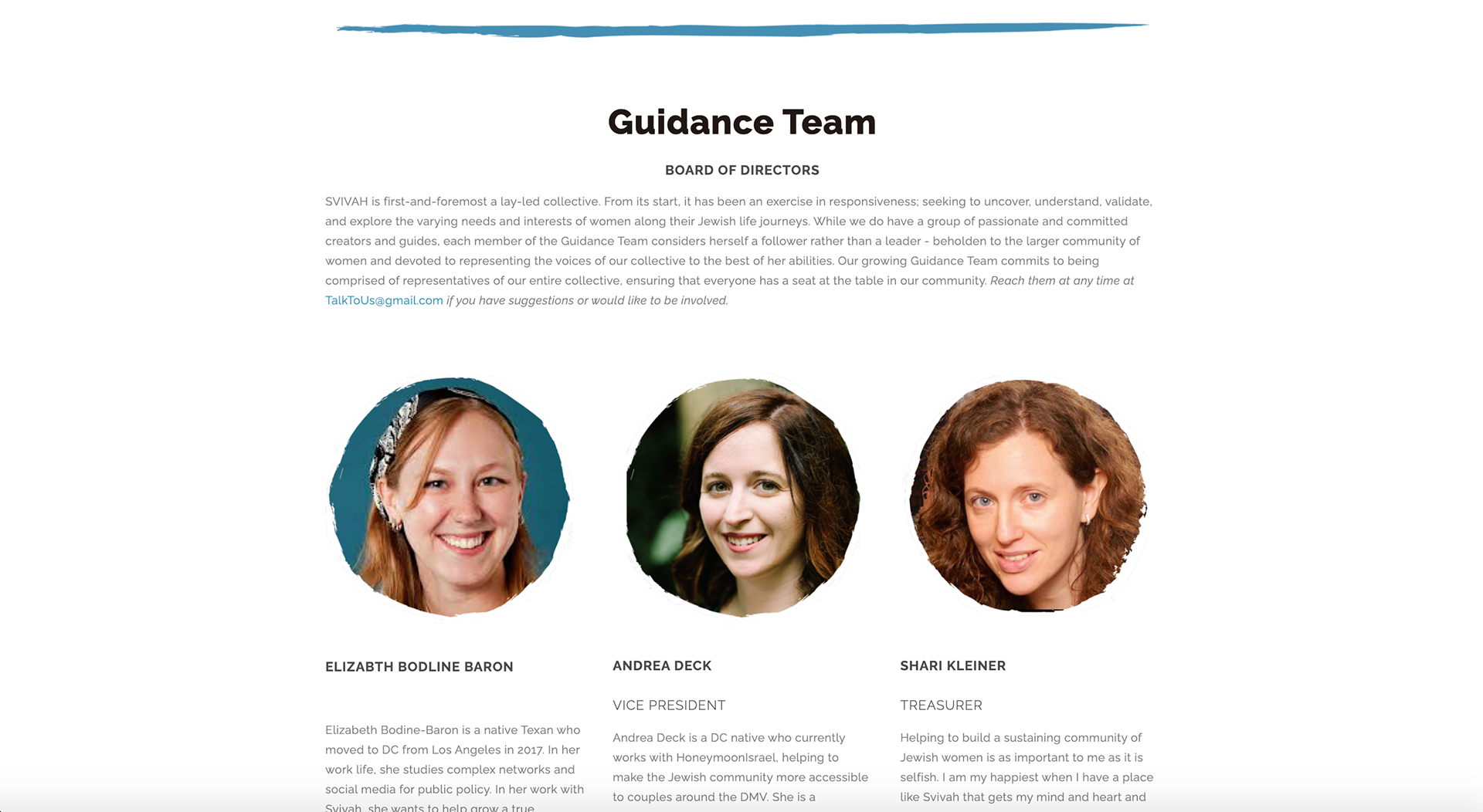Website page. www.svivah.org