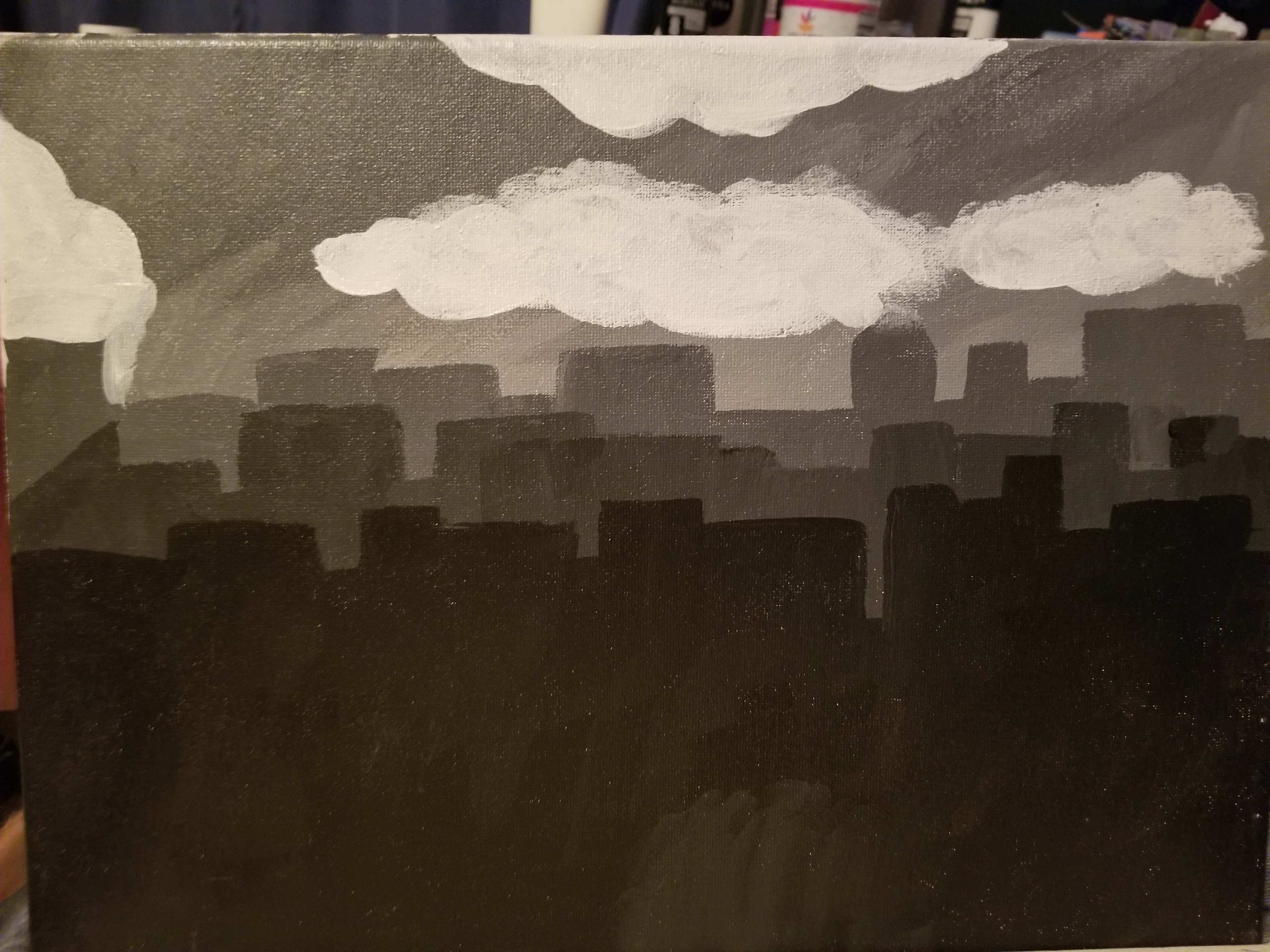 The other half of the city background.