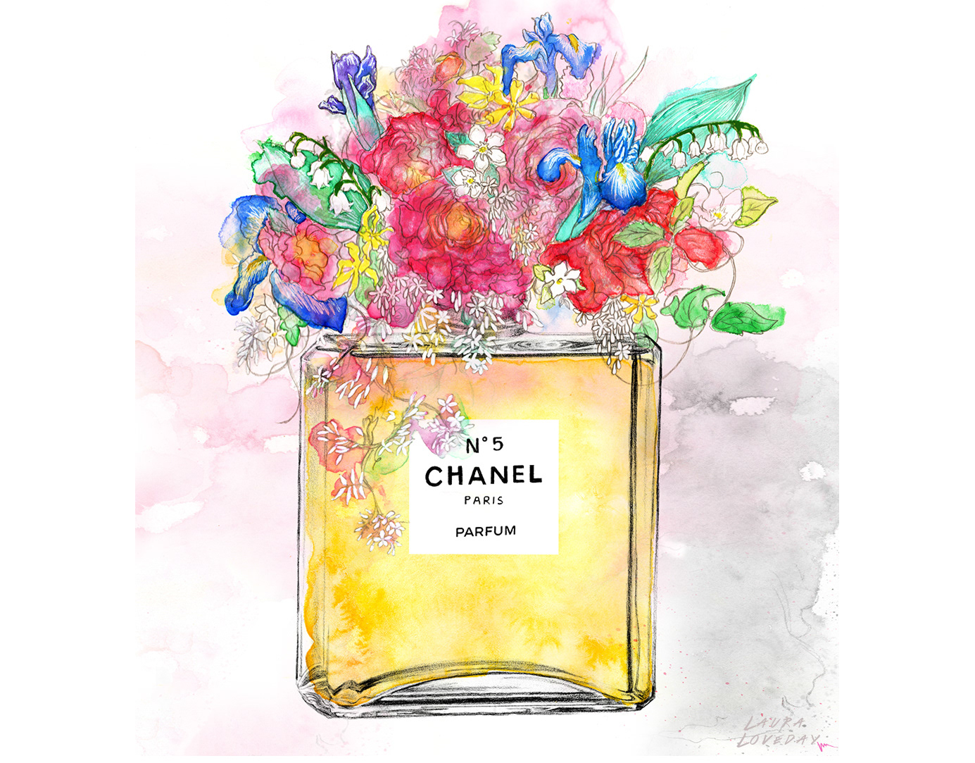Laura Loveday - Chanel No.5 Parfum Flowers