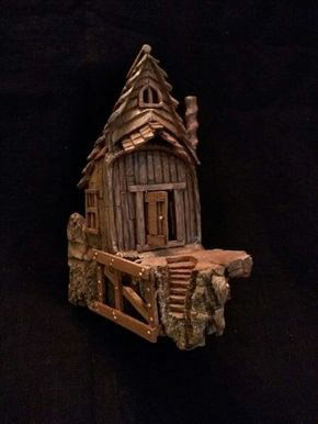 28. Private Collection - Small House with Bracing Along Carved Steps