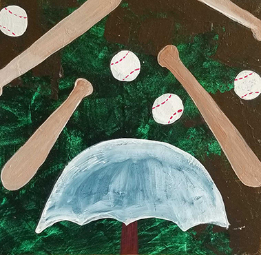 Raining bats and balls