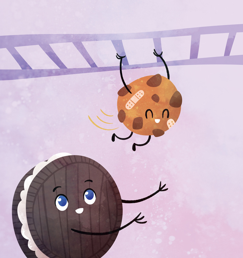 Donut Give Up interior illustration, Sourcebooks