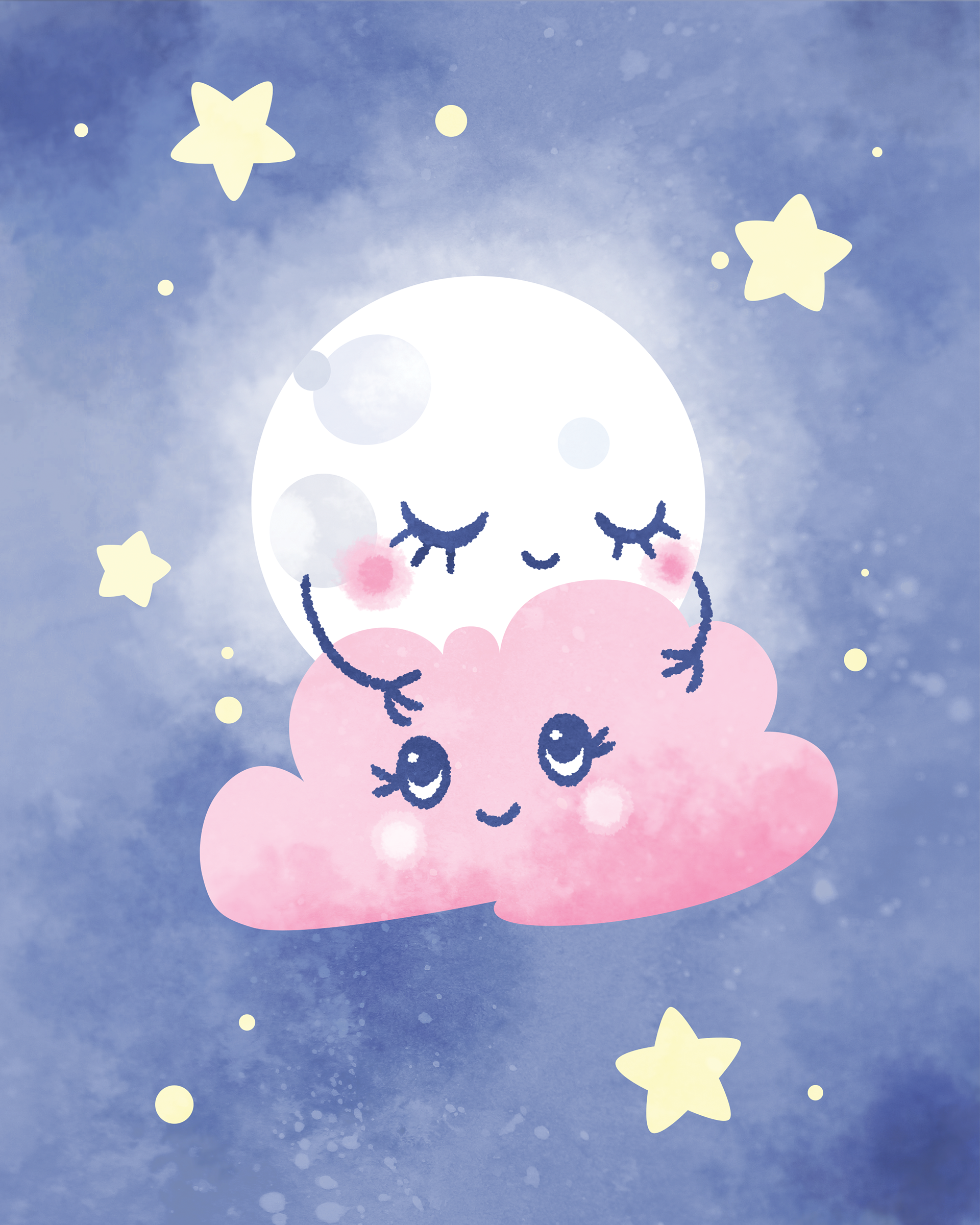 Friends in the sky, nursery illustration, 2018à7