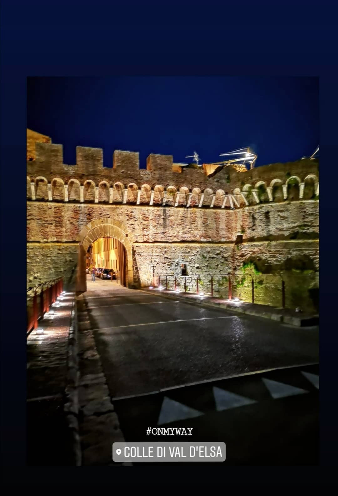 Colle Val D'Elsa notturna