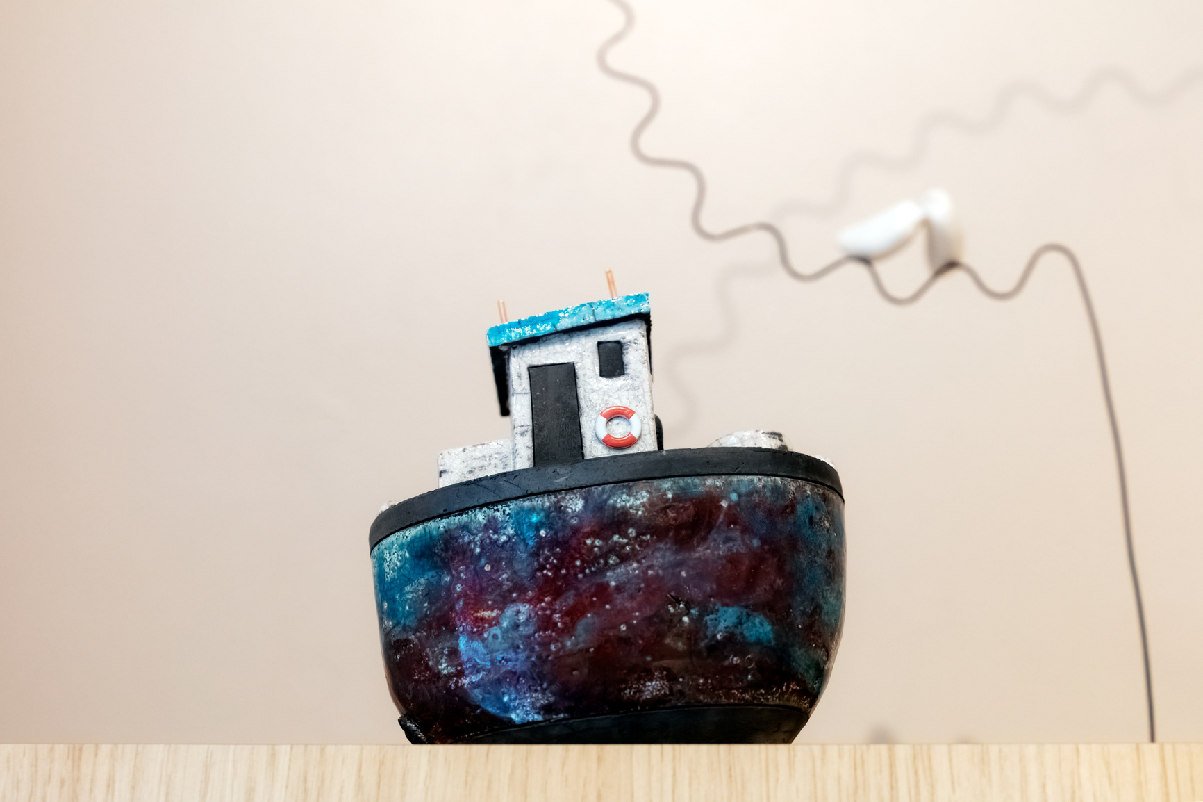 Bateau en Raku - 62€