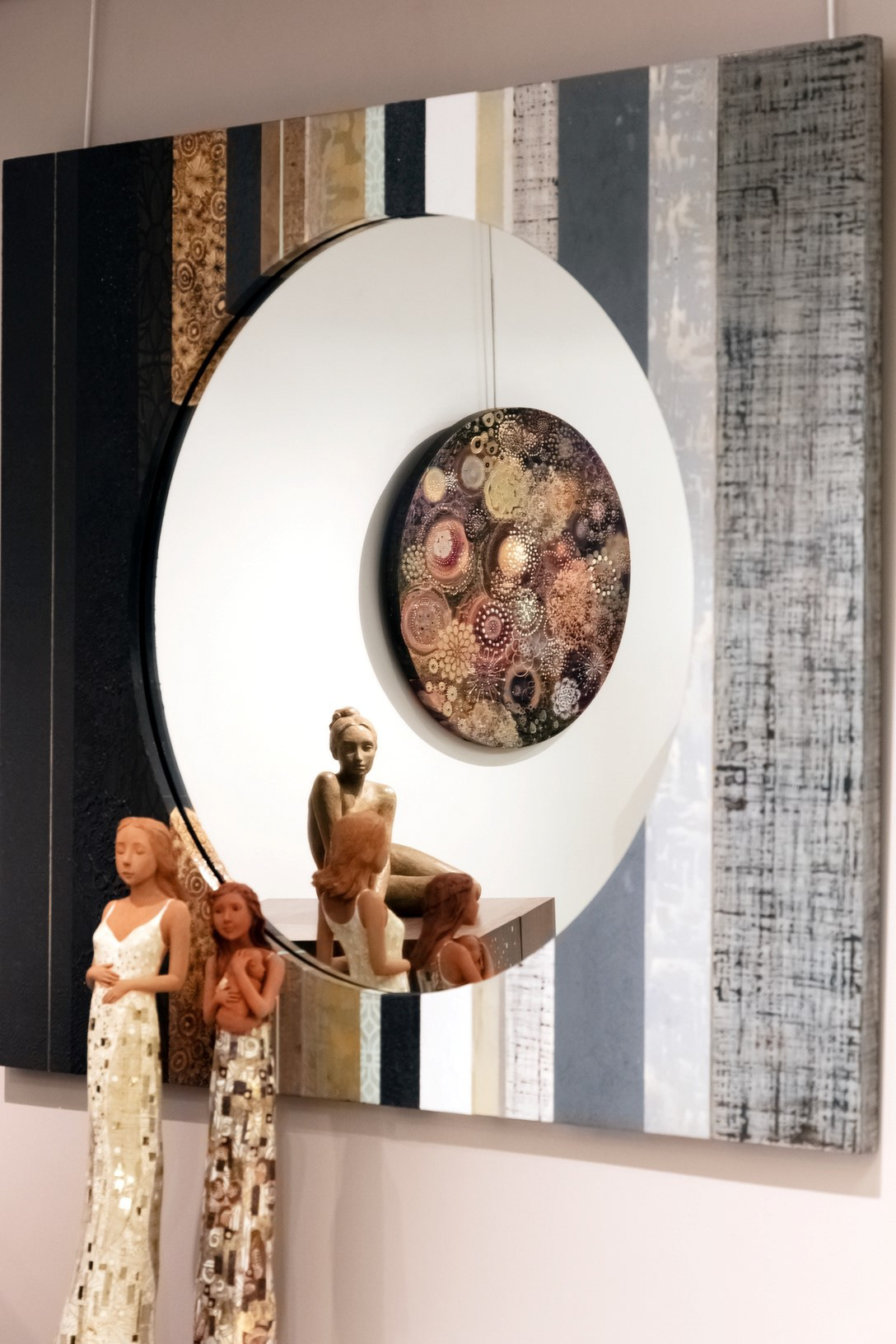 Miroir bois peint - 2460 €