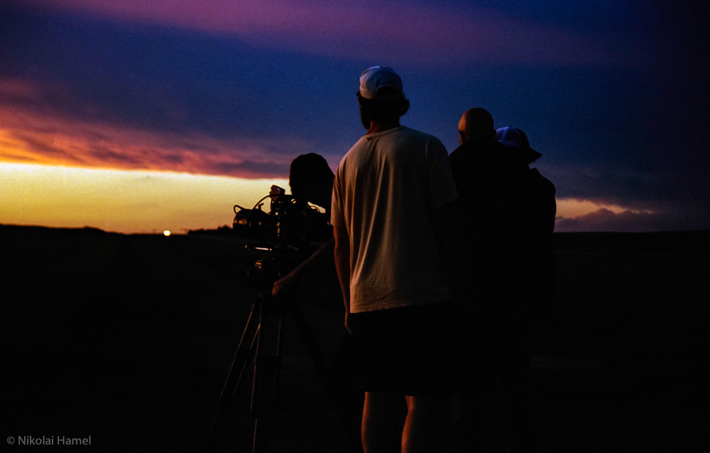 Sunset in Nebraska. Canon A-1, Kodak Portra 400. Underexposed a stop.