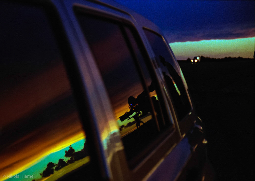 Sunset Reflections. Canon A-1, Kodak Portra 400. Underexposed a stop.