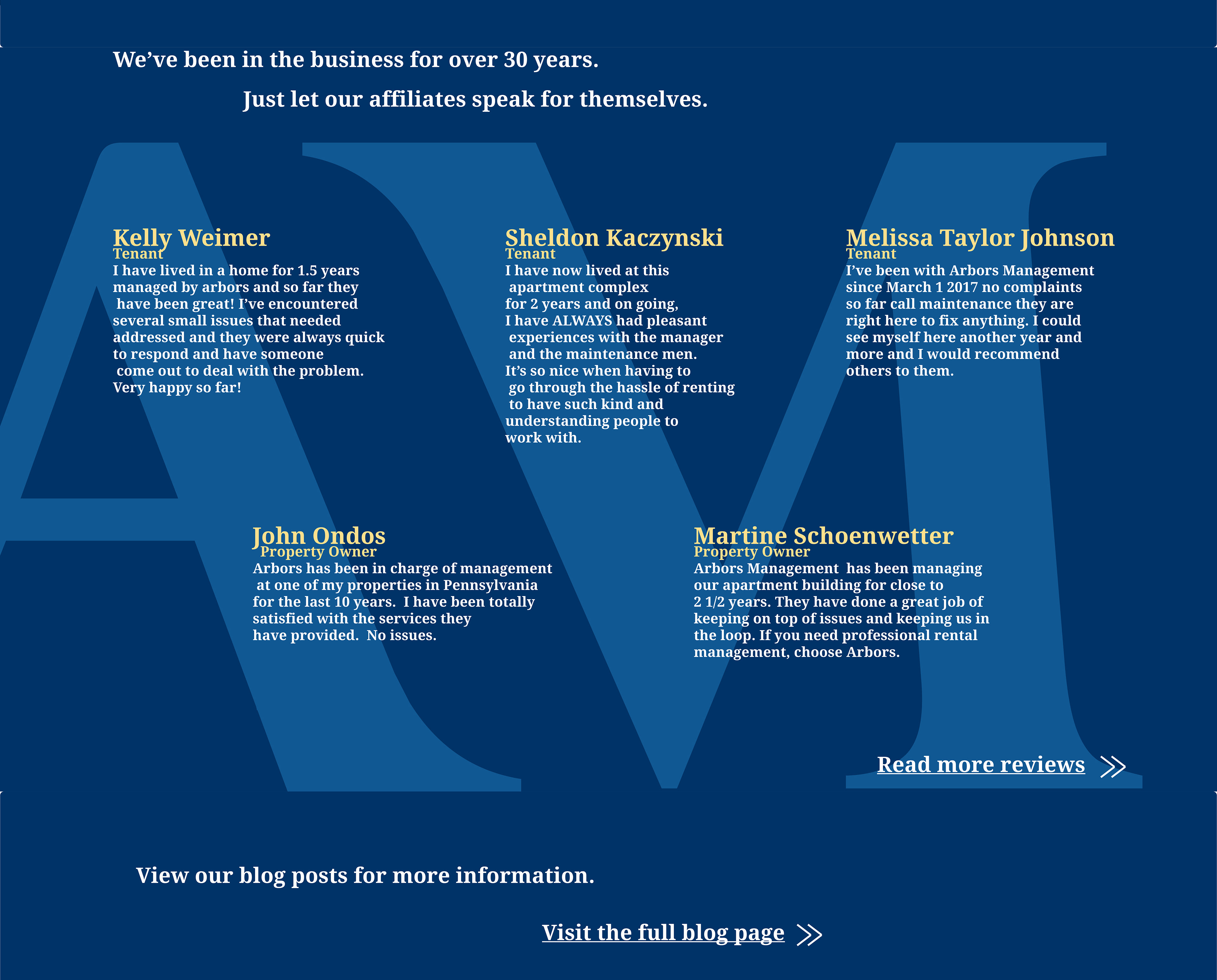 Richard Yurewitch Arbors Management site Layout Concept