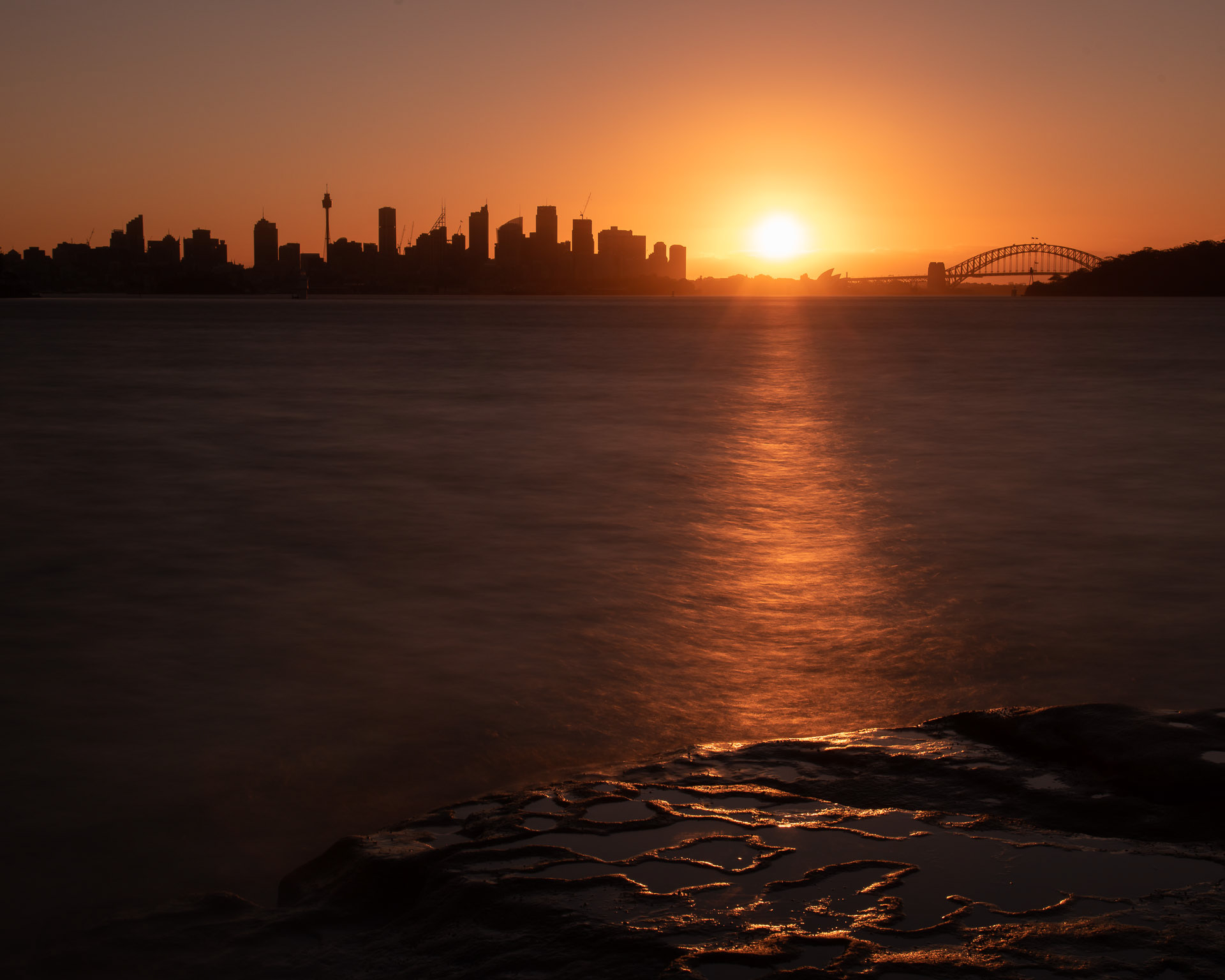 Sydney viewed from Milk Beach