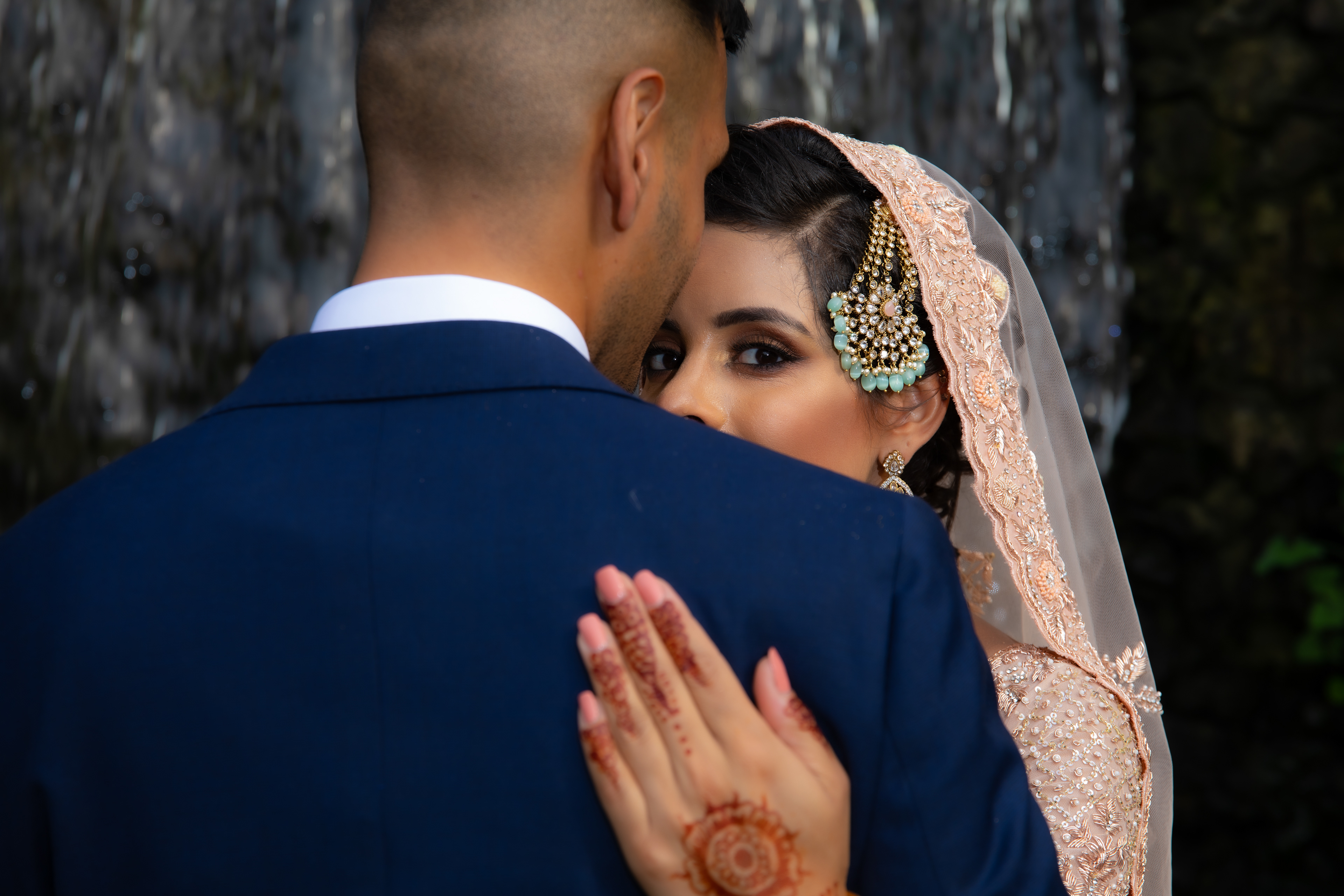 Chiswick Park Muslim Wedding Shoot of Bride and Groom