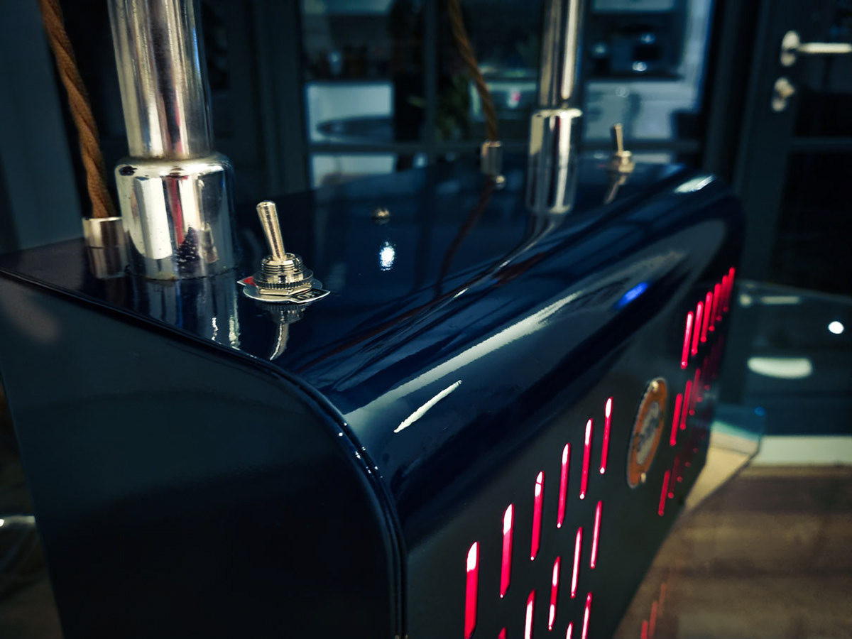 Recoated in a high gloss deep blue